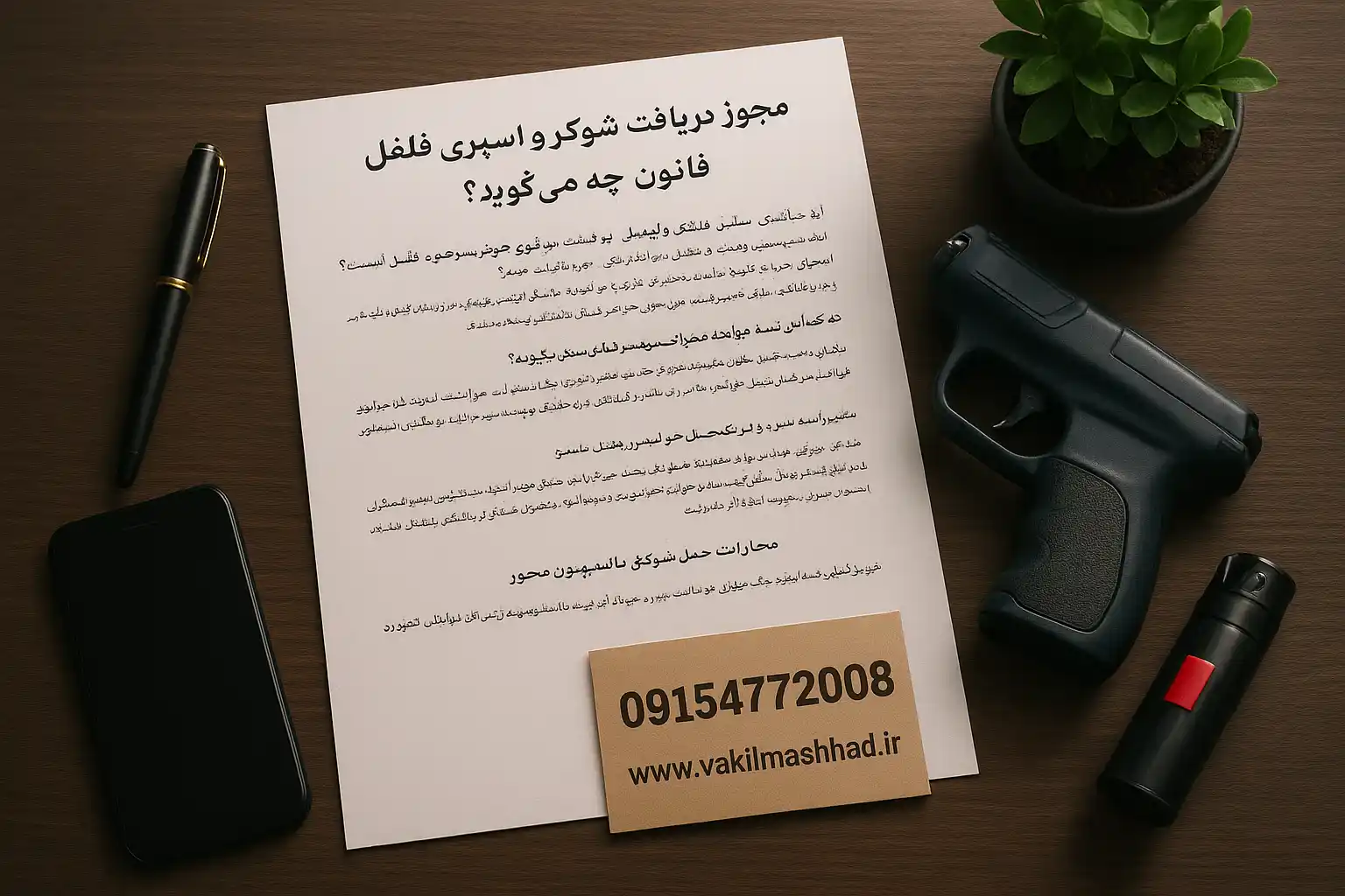 داشتن شوکر و اسپری فلفل قانونی است